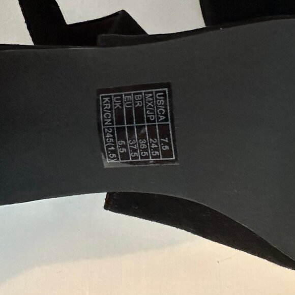 Black Open-toe Dress Heels - Picture 2 of 3